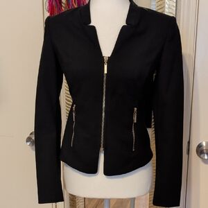 Guess by Marciano Black Women's Blazer with Zipper